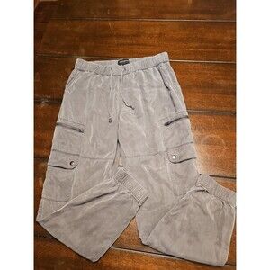 Banana Republic Womens Small Cargo Joggers Olive Green Lyocell Pull On Pants